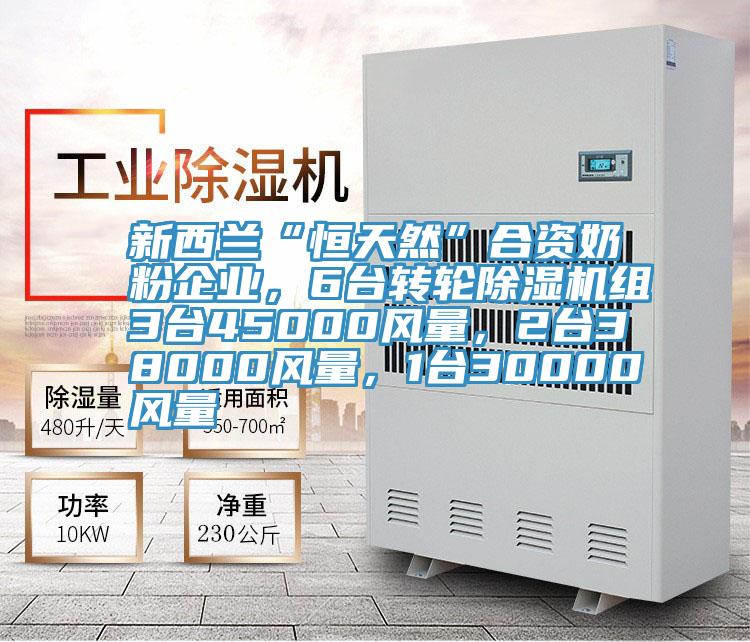 新西蘭“恒天然”合資奶粉企業(yè)，6臺轉(zhuǎn)輪除濕機(jī)組3臺45000風(fēng)量，2臺38000風(fēng)量，1臺30000風(fēng)量