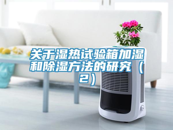 關(guān)于濕熱試驗箱加濕和除濕方法的研究(2)