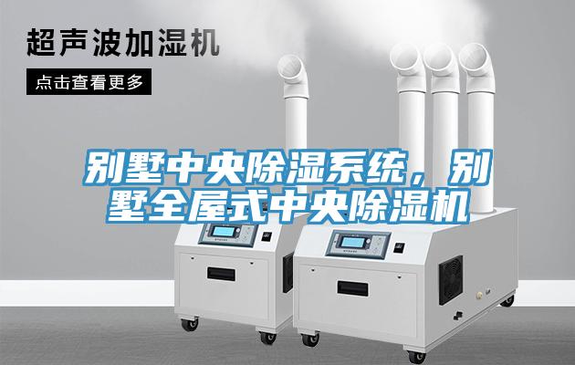 別墅中央除濕系統,別墅全屋式中央除濕機
