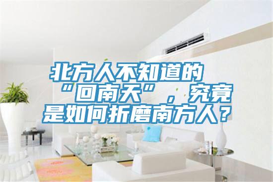 北方人不知道的“回南天”，究竟是如何折磨南方人？