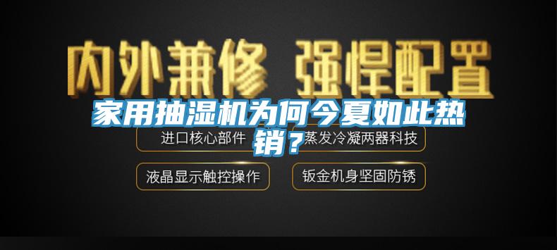 家用抽濕機為何今夏如此熱銷?