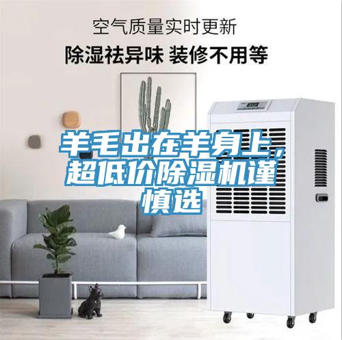羊毛出在羊身上，超低價除濕機謹(jǐn)慎選