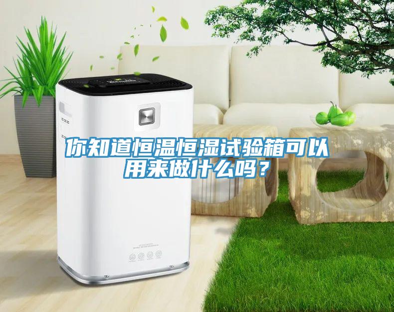 你知道恒溫恒濕試驗箱可以用來做什么嗎？