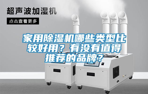 家用除濕機哪些類型比較好用?有沒有值得推薦的品牌?