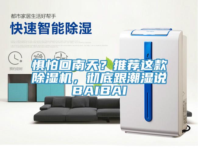 懼怕回南天?推薦這款除濕機(jī),徹底跟潮濕說(shuō)BAIBAI