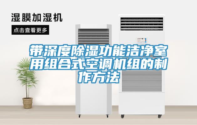 帶深度除濕功能潔凈室用組合式空調機組的制作方法