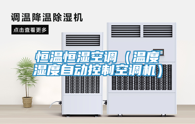 恒溫恒濕空調(溫度濕度自動控制空調機)