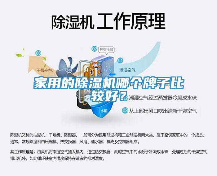 家用的除濕機哪個牌子比較好?