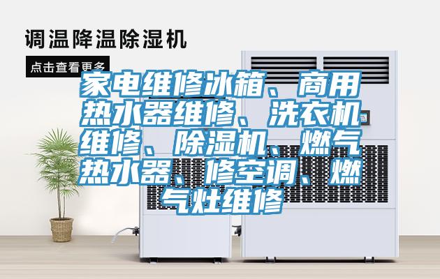 家電維修冰箱、商用熱水器維修、洗衣機維修、除濕機、燃氣熱水器、修空調、燃氣灶維修