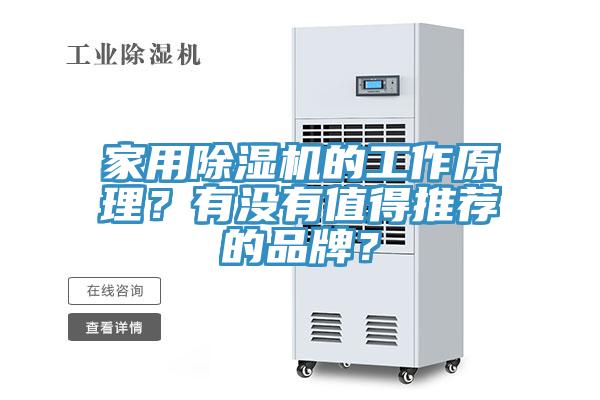 家用除濕機的工作原理？有沒有值得推薦的品牌？