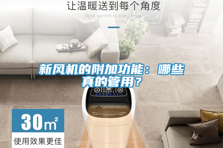 新風機的附加功能:哪些真的管用?