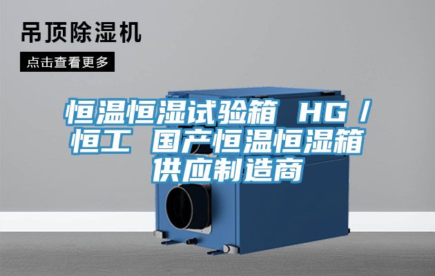 恒溫恒濕試驗箱 HG/恒工 國產恒溫恒濕箱 供應制造商