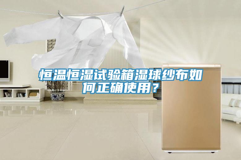 恒溫恒濕試驗(yàn)箱濕球紗布如何正確使用?