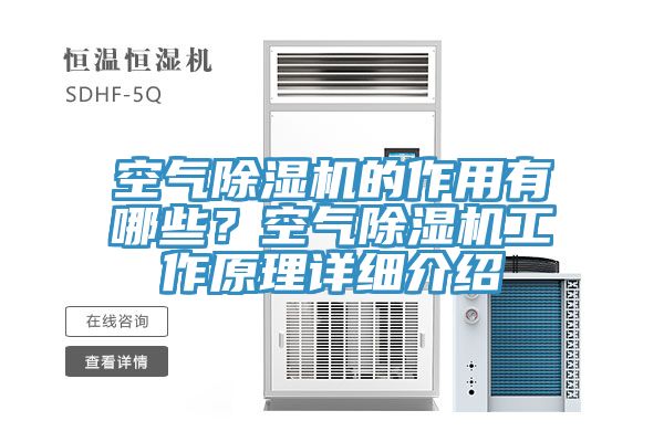空氣除濕機的作用有哪些？空氣除濕機工作原理詳細介紹
