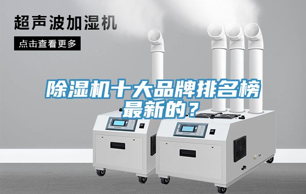 除濕機十大品牌排名榜 最新的？