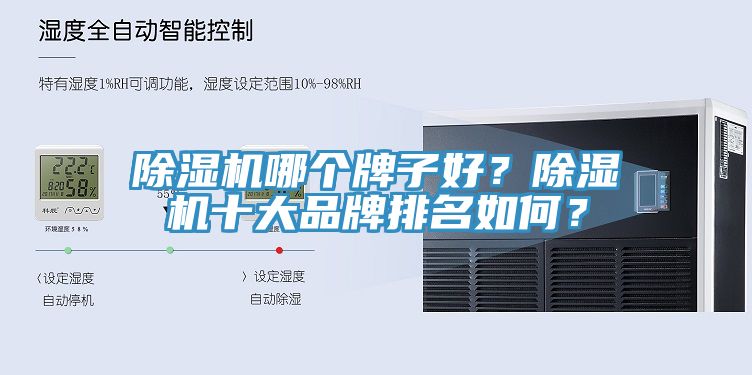 除濕機哪個牌子好？除濕機十大品牌排名如何？