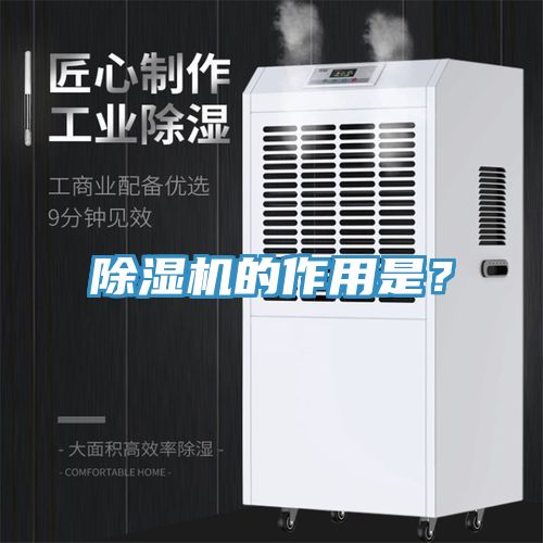除濕機的作用是？