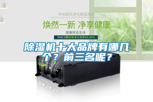 除濕機十大品牌有哪幾個?前三名呢?
