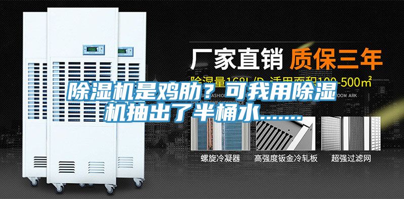 除濕機是雞肋？可我用除濕機抽出了半桶水.......