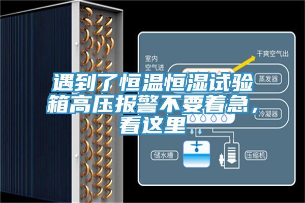 遇到了恒溫恒濕試驗(yàn)箱高壓報(bào)警不要著急,看這里