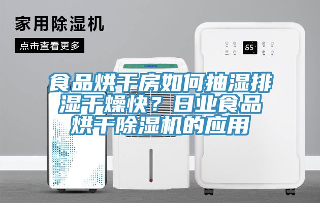 食品烘干房如何抽濕排濕干燥快?日業食品烘干除濕機的應用