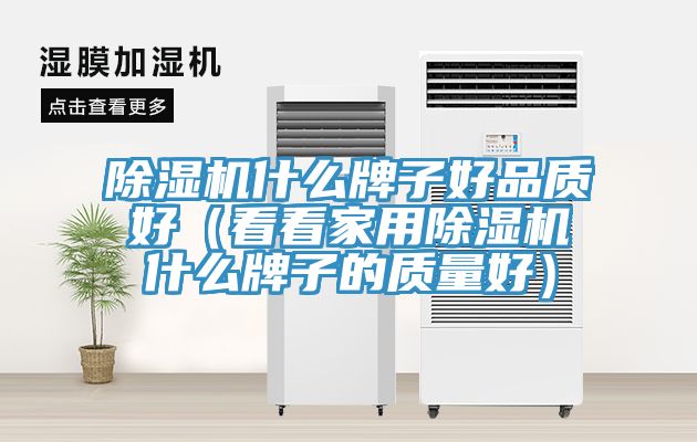 除濕機什么牌子好品質好（看看家用除濕機什么牌子的質量好）